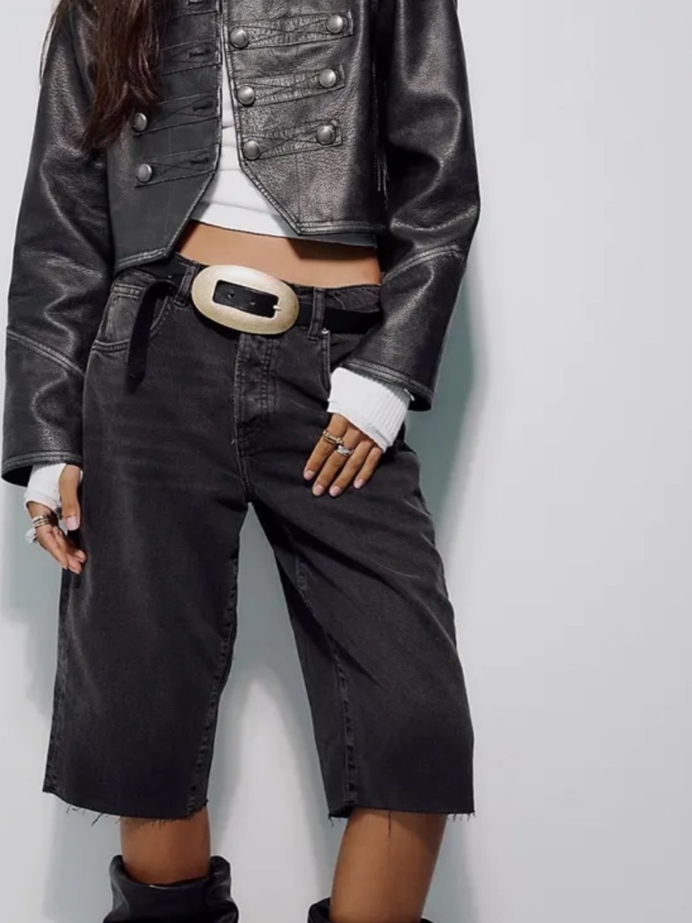 Free People We The Free Low-Rise Relaxed Capri Jeans